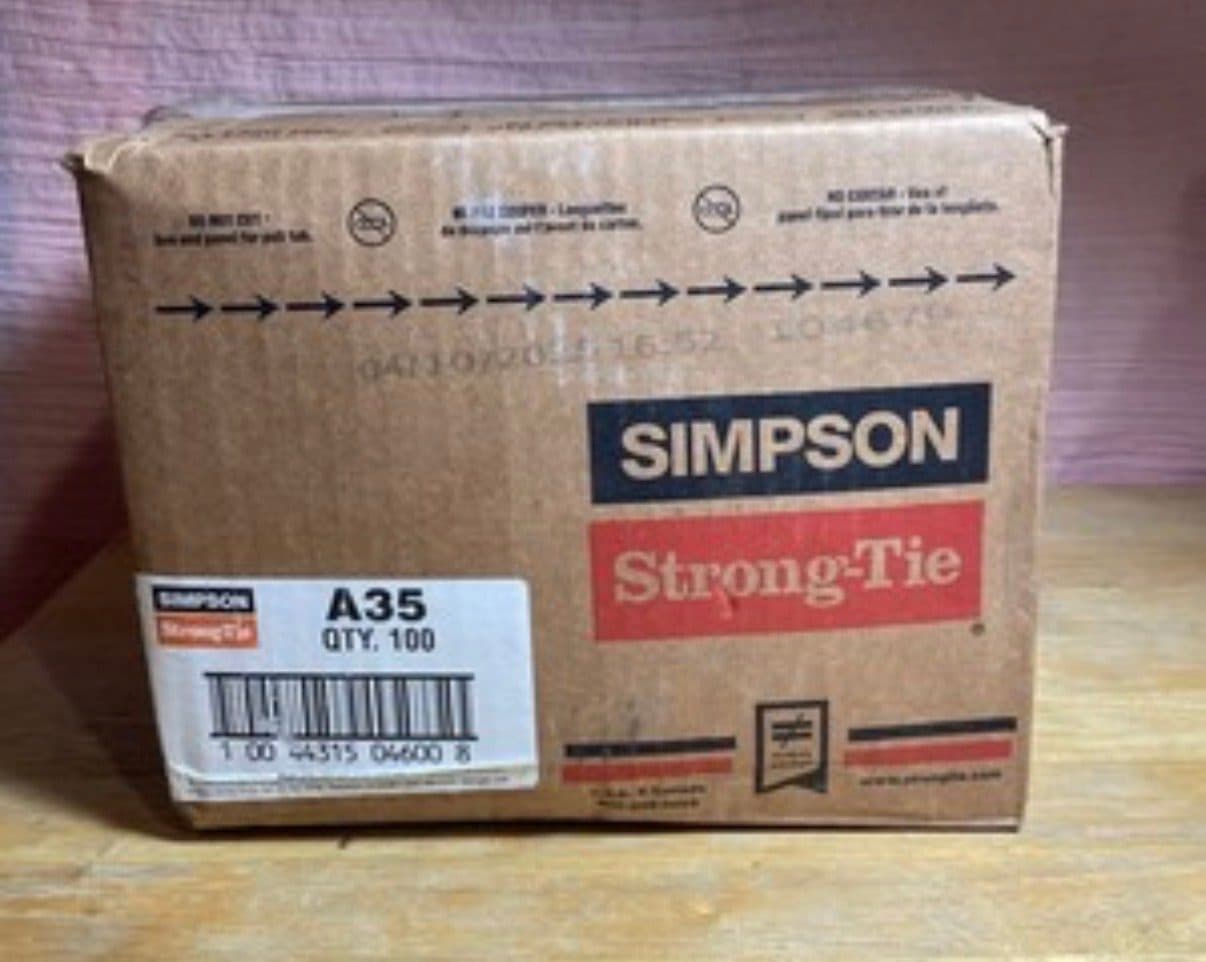 Simpson Strong\-Tie A35 Framing Angles – Box of 100