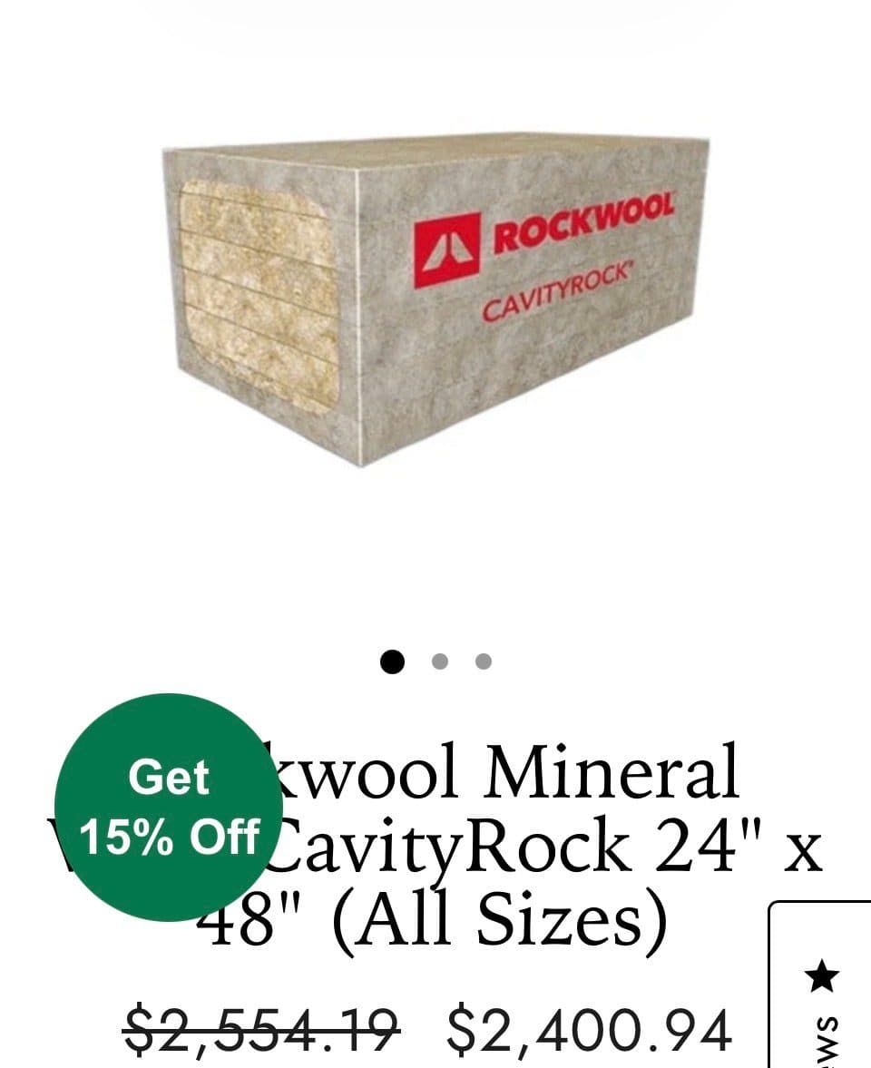 Rock wool insulation
