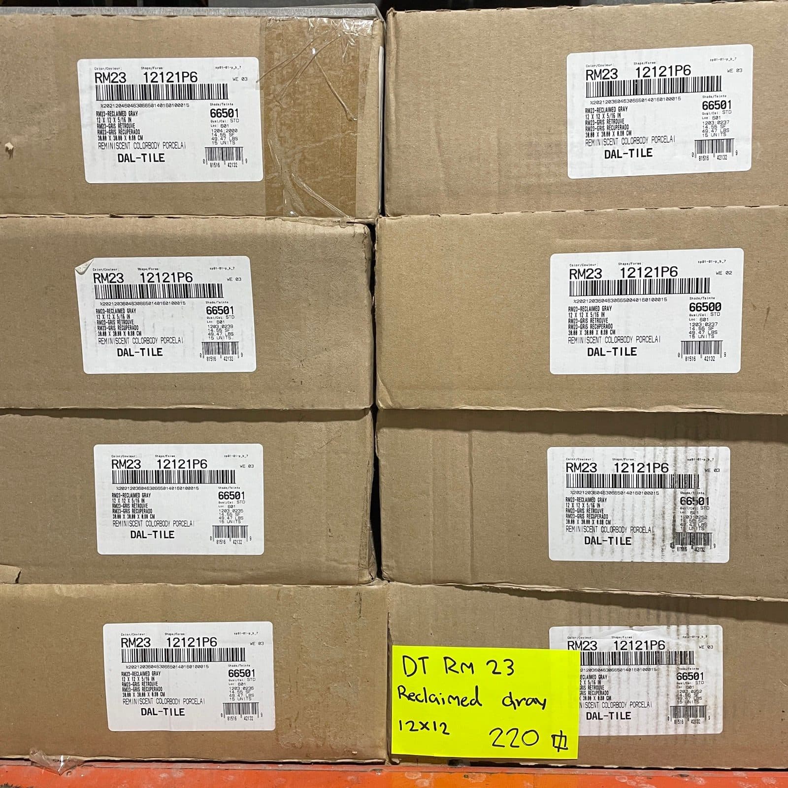 Daltile Reminiscent Reclaimed Gray 12" x 12" Colorbody Porcelain Tile - 14.55 Sq. Ft. per Box 3