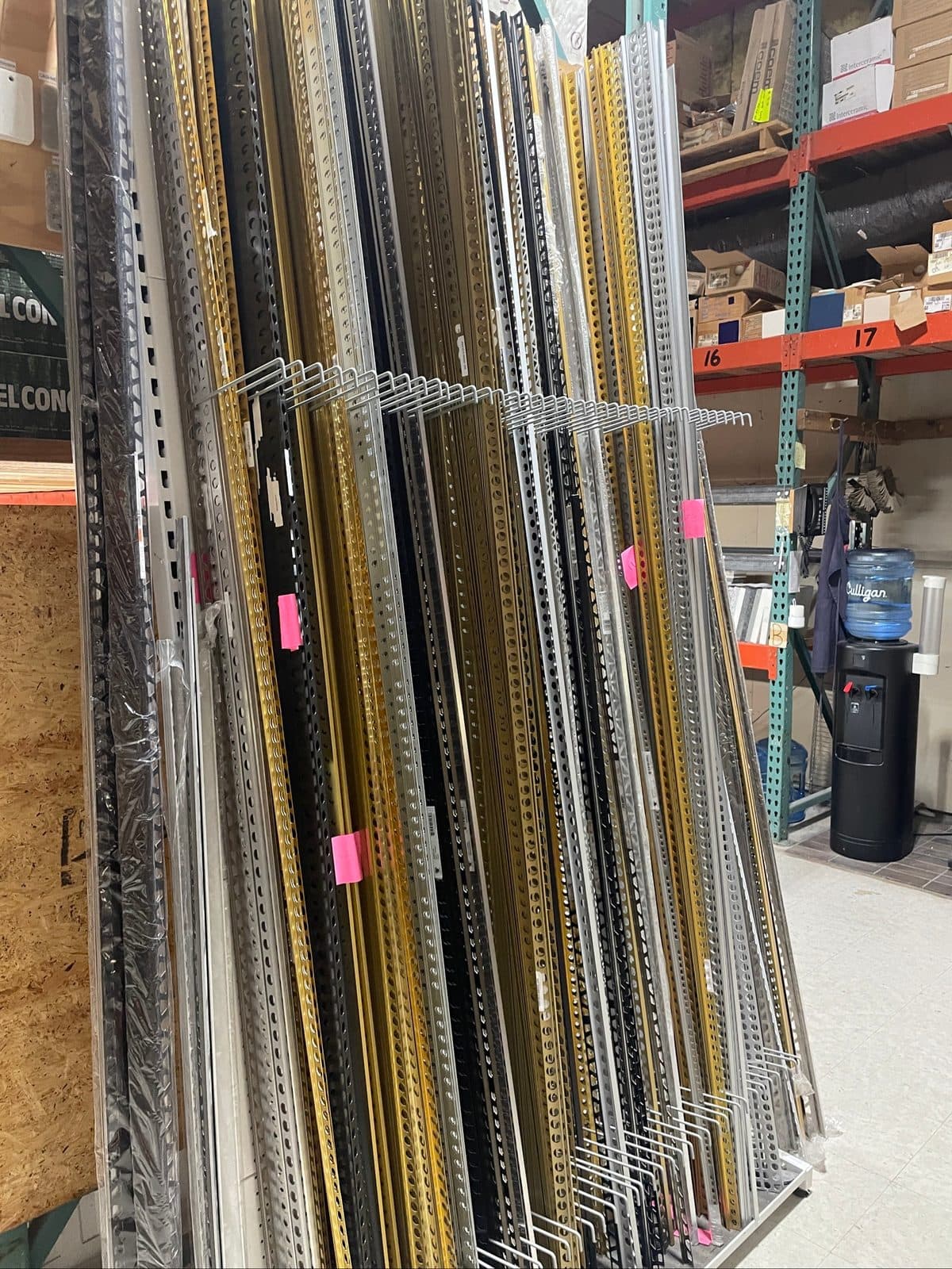 National Metal Shapes 1024 BR 5/16" Aluminum Trim Profile - Gold Brushed Finish 4