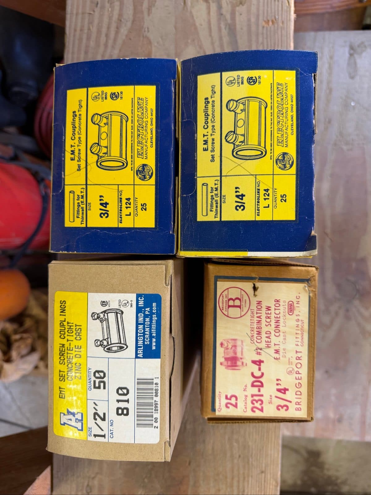 Huge Electrical Contractor Lot – EMT Set-Screw Couplings, Connectors & Fittings (1/2", 3/4", 1" + Large Sizes) 2