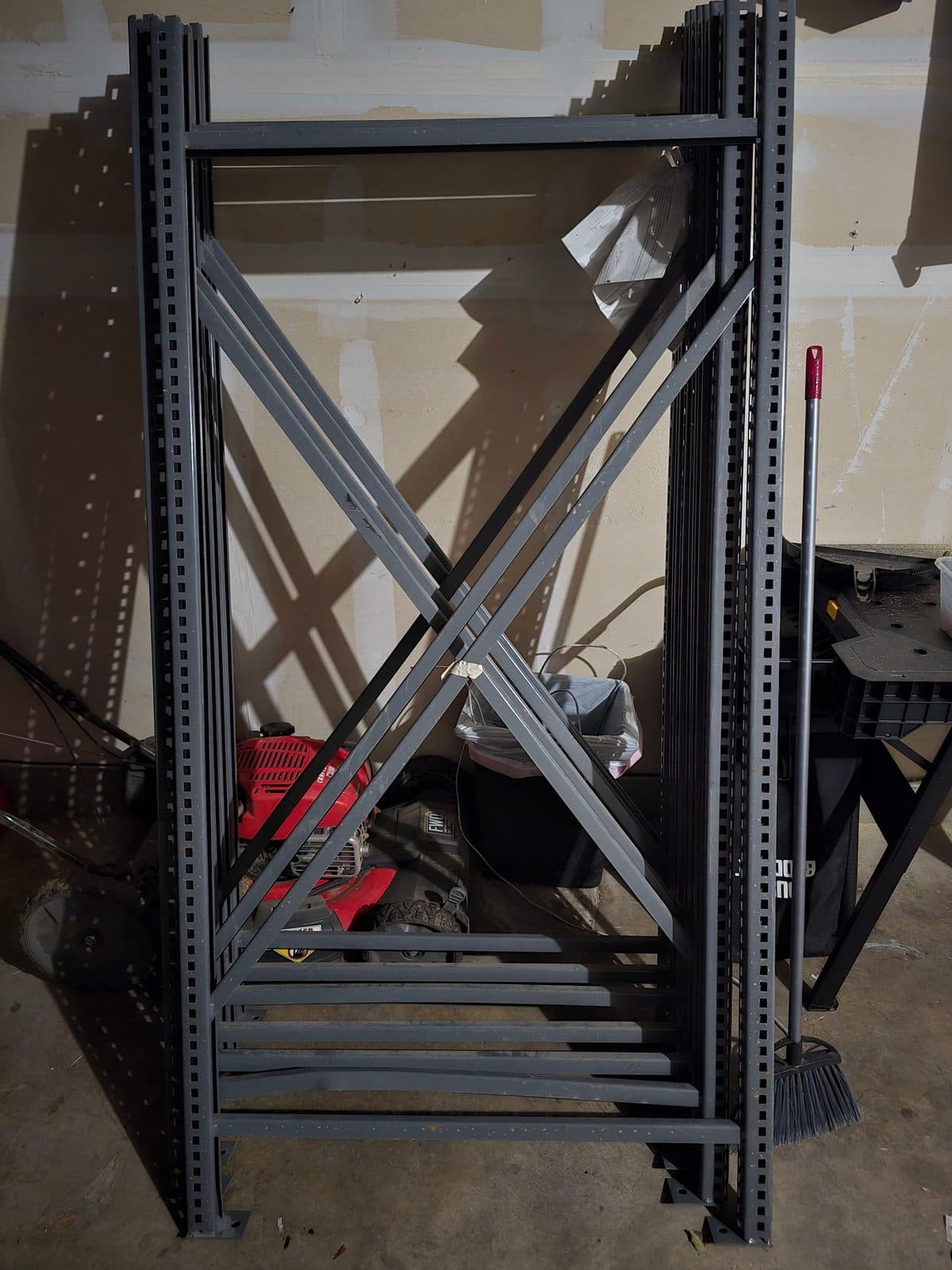 Uline steel storage racks. 2