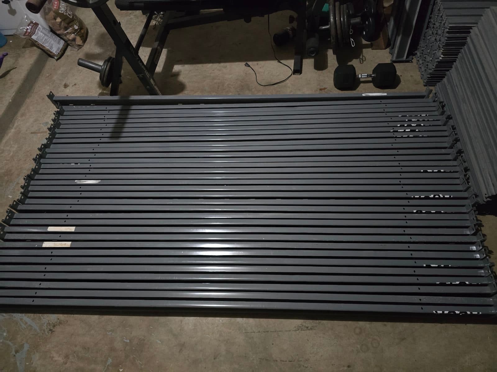 Uline steel storage racks. 3