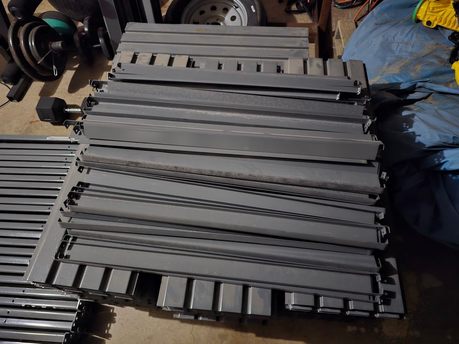Uline steel storage racks. 4
