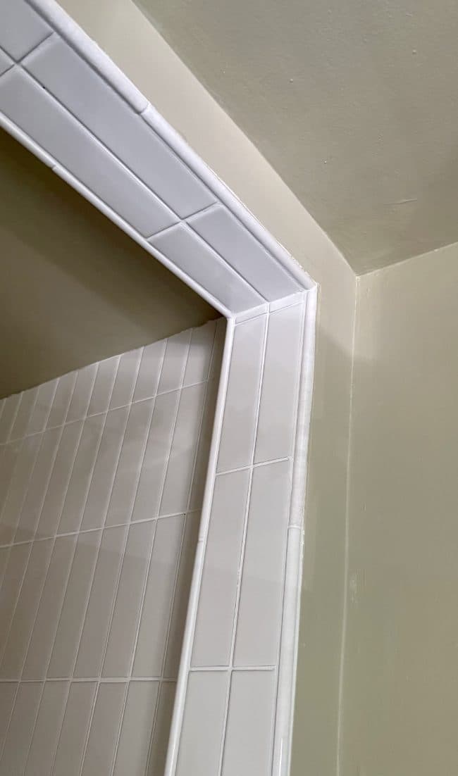 Daltile Spirit 1/2" x 12" Jolly Trim Tile ~ a beautiful warm white trim 4