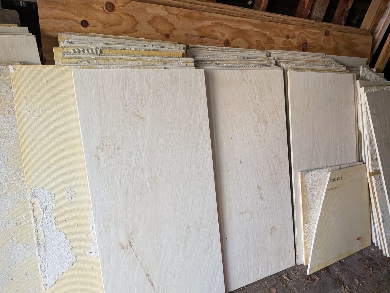 Authenticated Italian Laminam Ardesia Bianco slabs 2