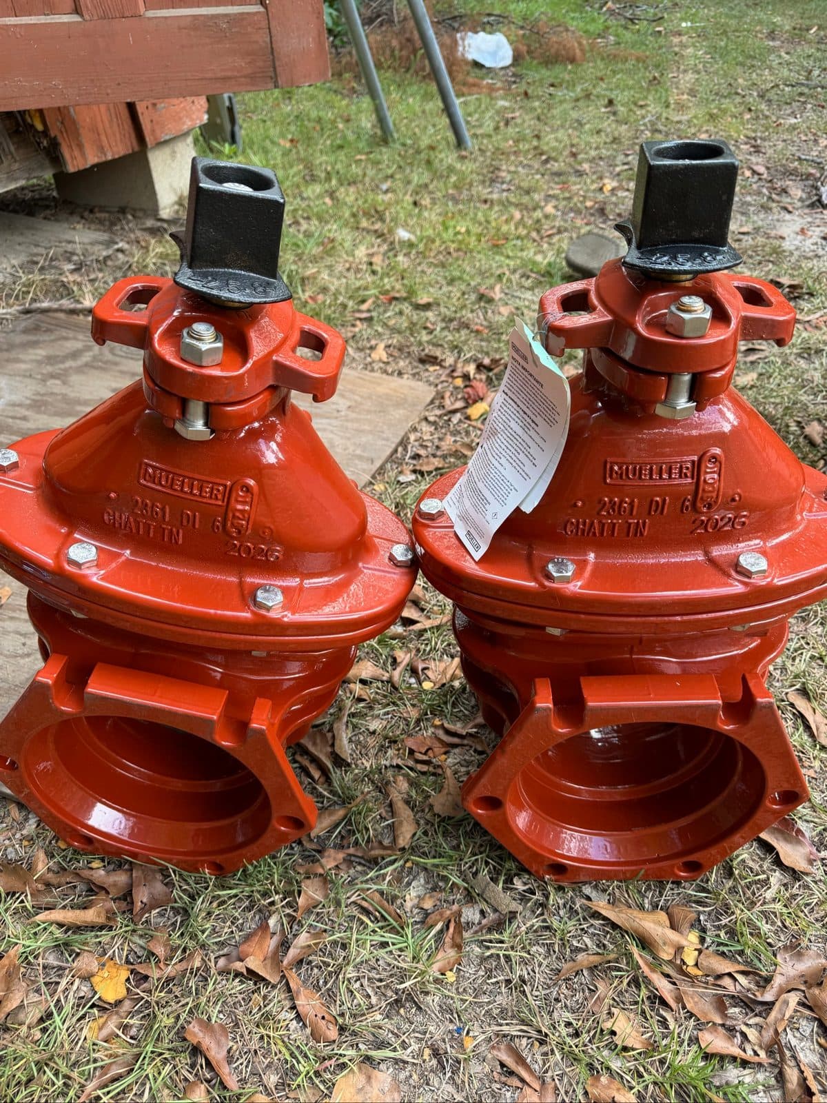 6”&8” mueller gate valves mj x mj 5
