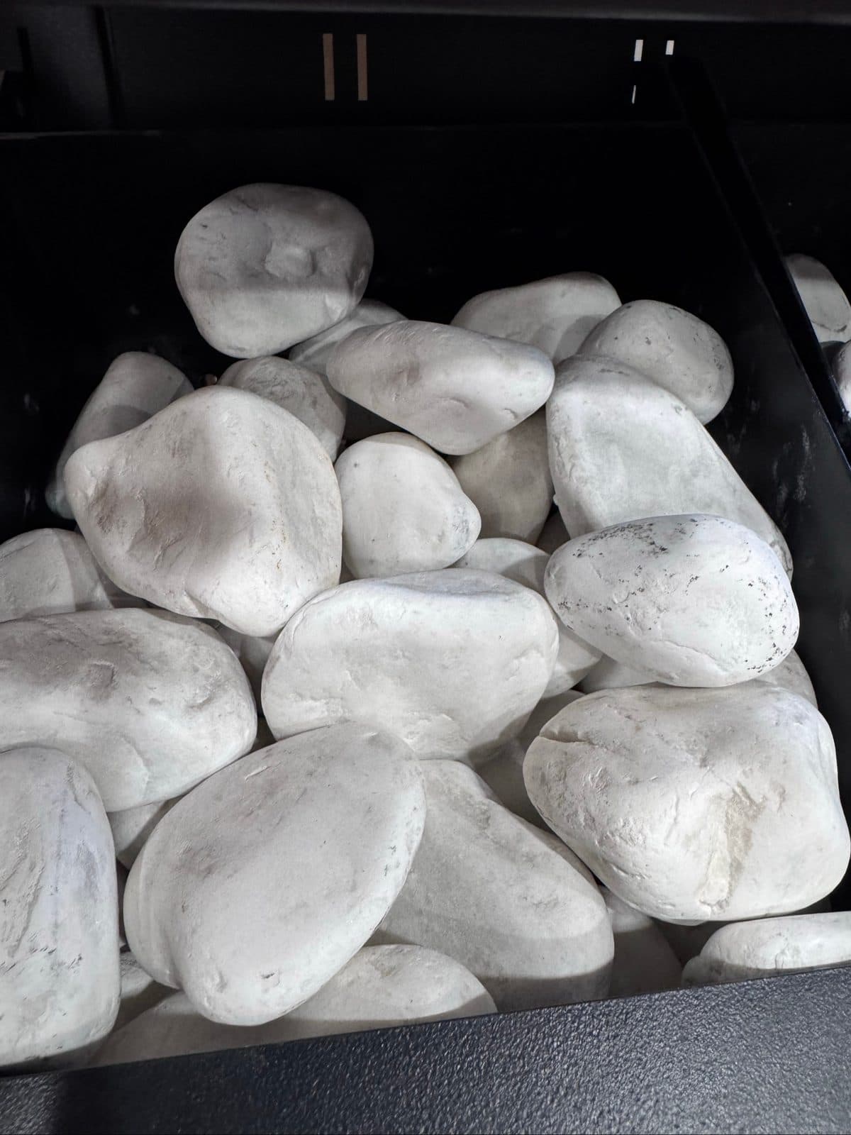 Natural (Dolomite) Pebble in Bright White