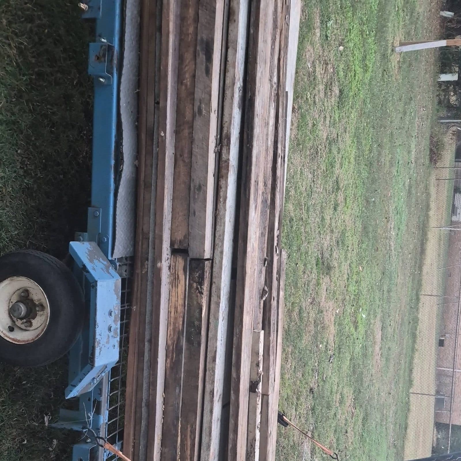 Used and some damaged lumber