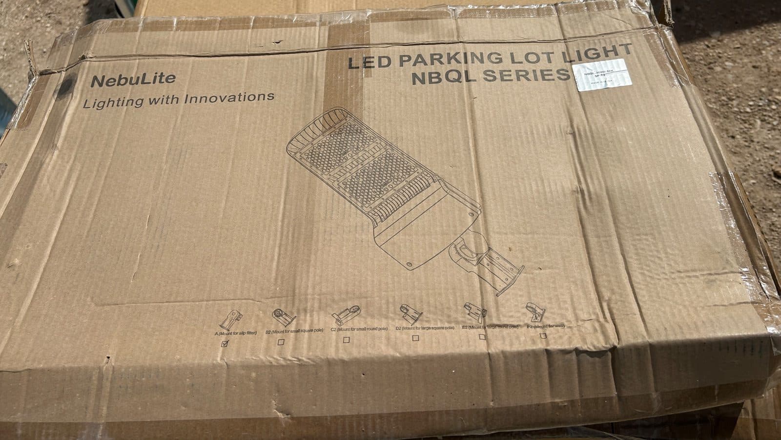 Nebulite LED parking lot lights NBQL series