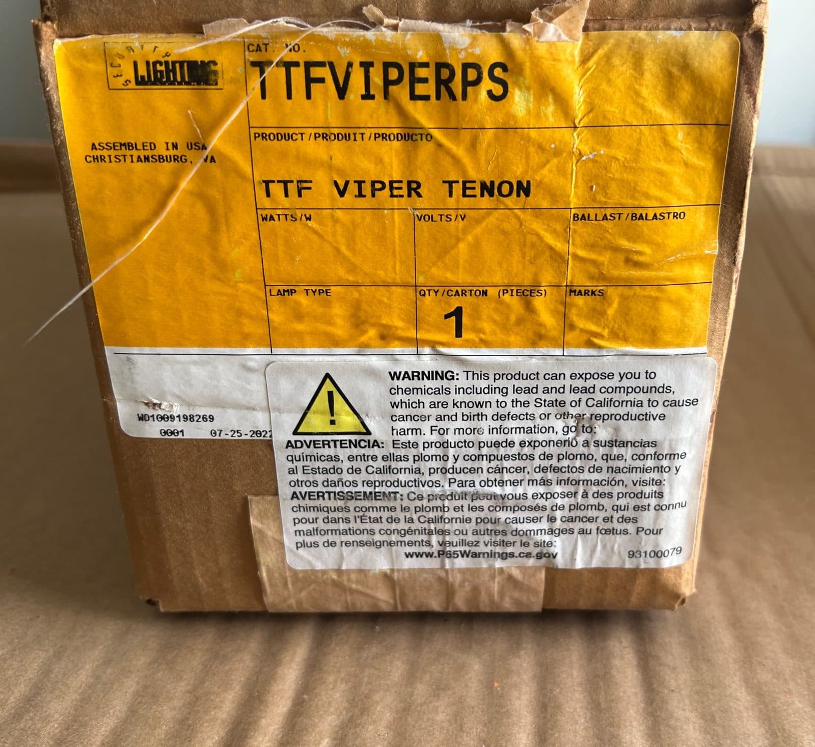 Hubbell TTF Viper Tenon fixed arm mounting adaptor 2
