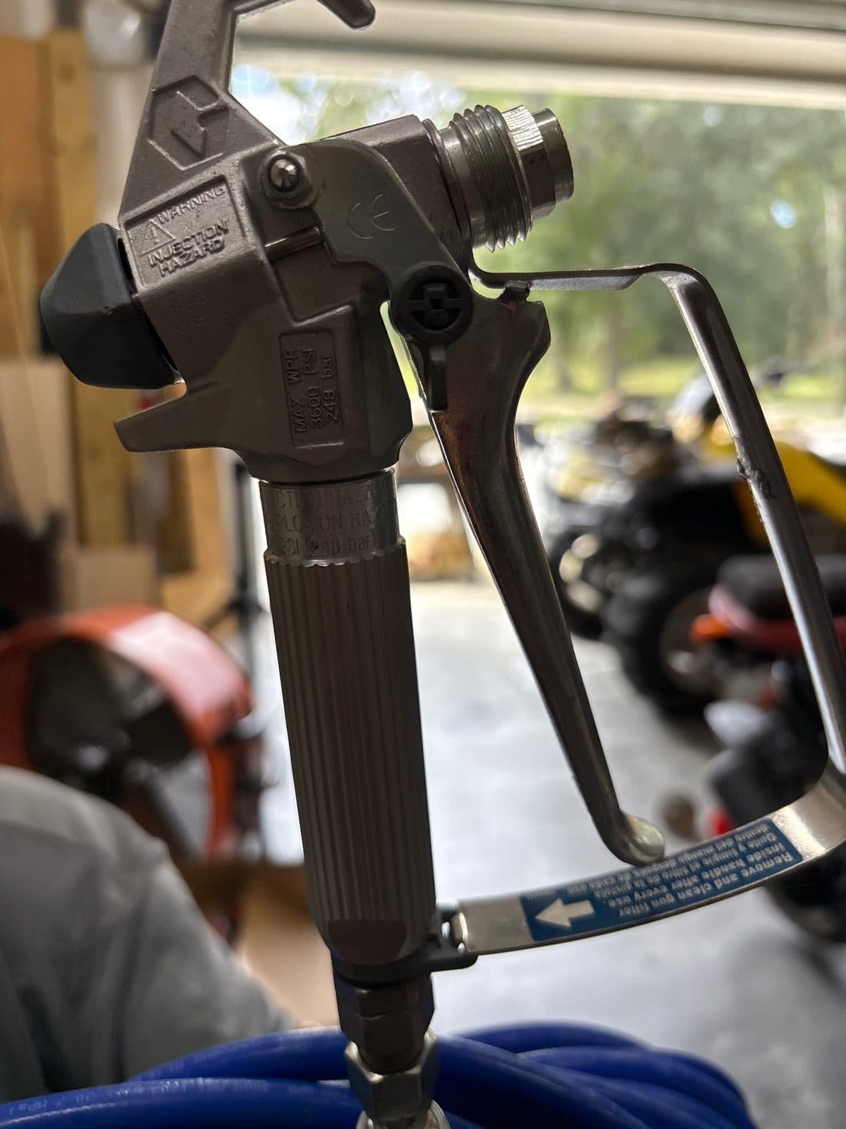Paint sprayer with hose 2