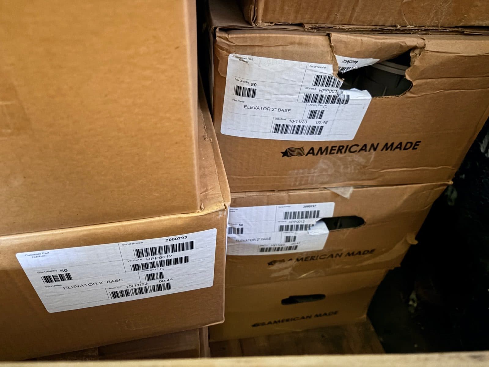Hanover 2-3” elevator pedestals 2