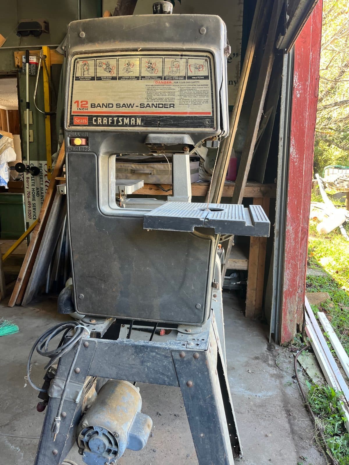 Craftsman 12-Inch Band Saw/Sander — Model 113.243310 2