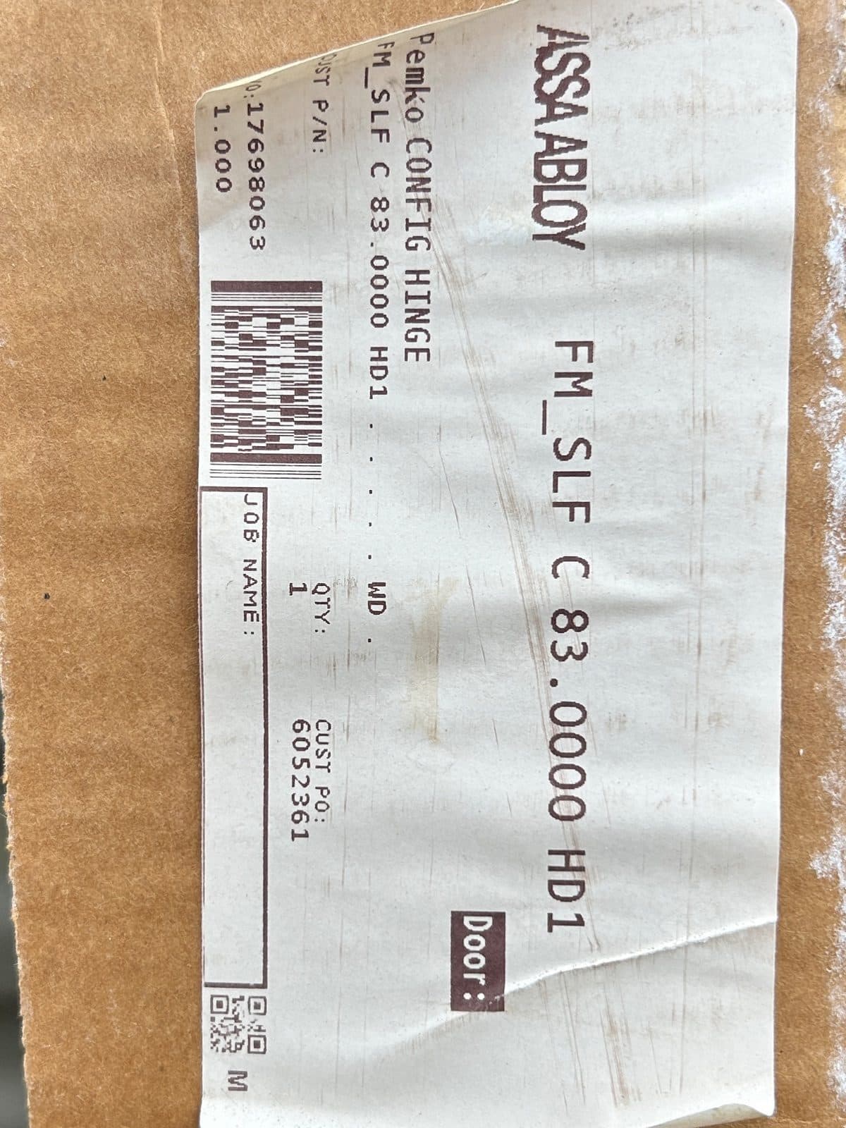 Pemco / Marker Continuous Hinges 83” silver aluminum FM_SLF C 3