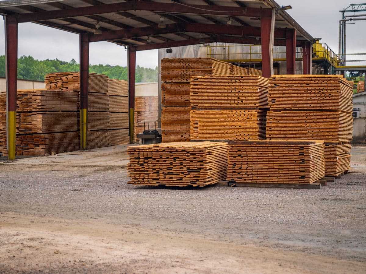 Volunteers at a building materials donation and resale site