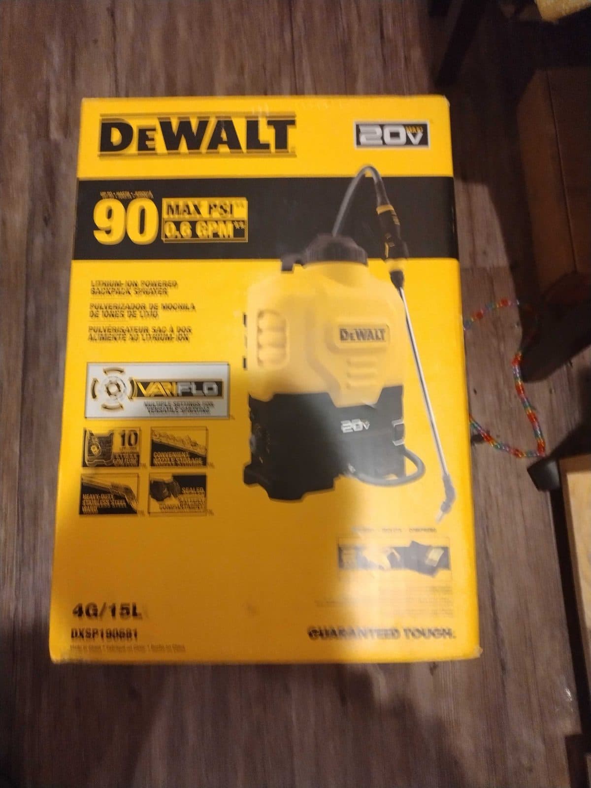 DeWalt Lithium Ion Powered Backpack Sprayer