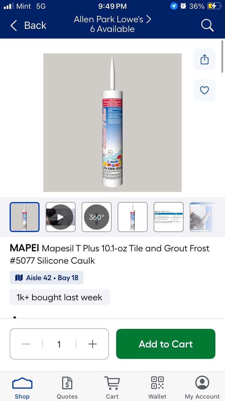 Grout colored caulk