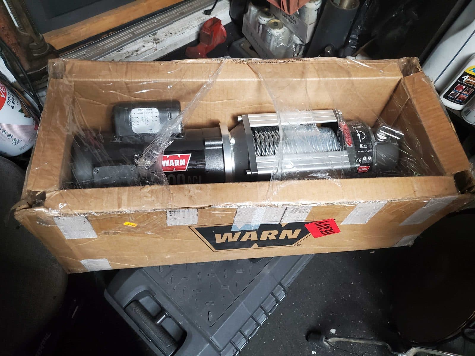 Warn winch for towing