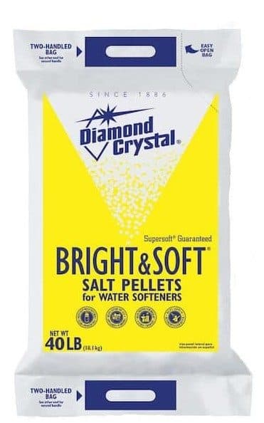 Diamond Crystal 40 lbs. Bright and Soft Water Softener Salt Pellets