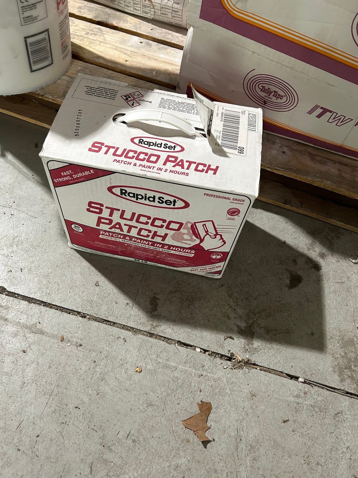 Rapid set stucco patches