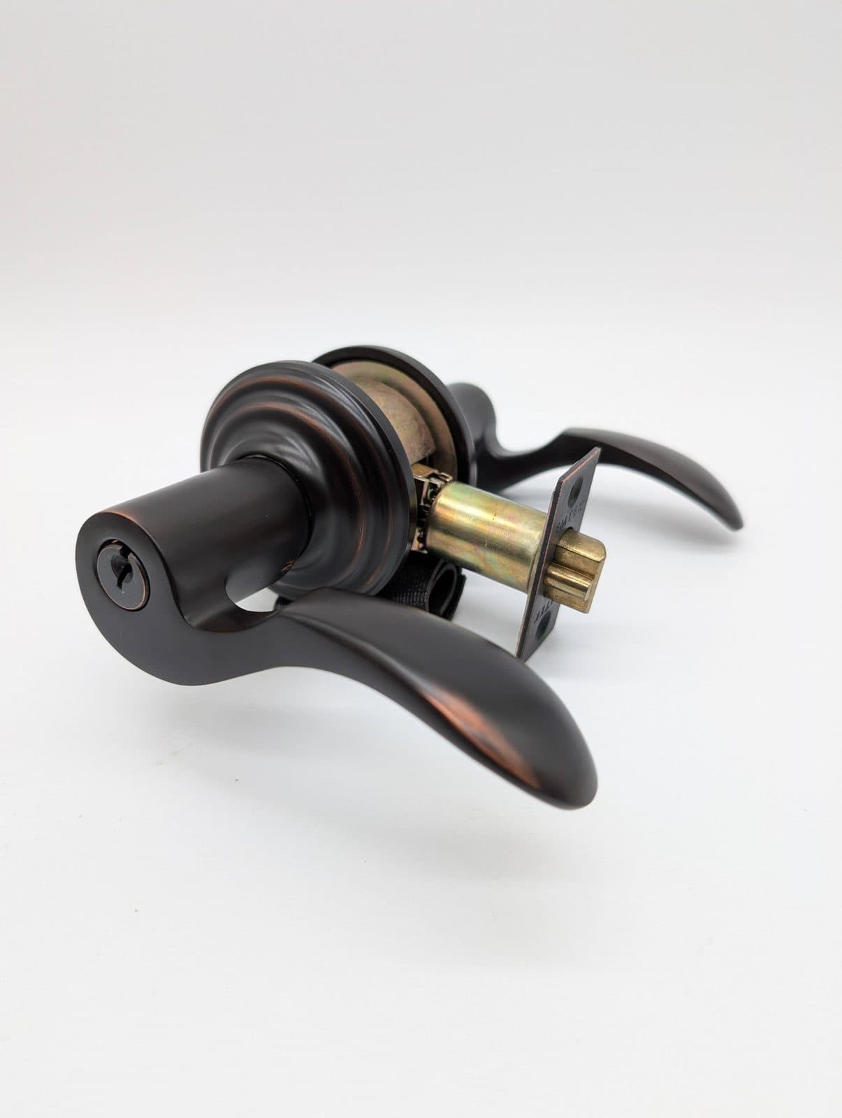 EMTEK Cortina Lever Reg Rose (US10B) RH