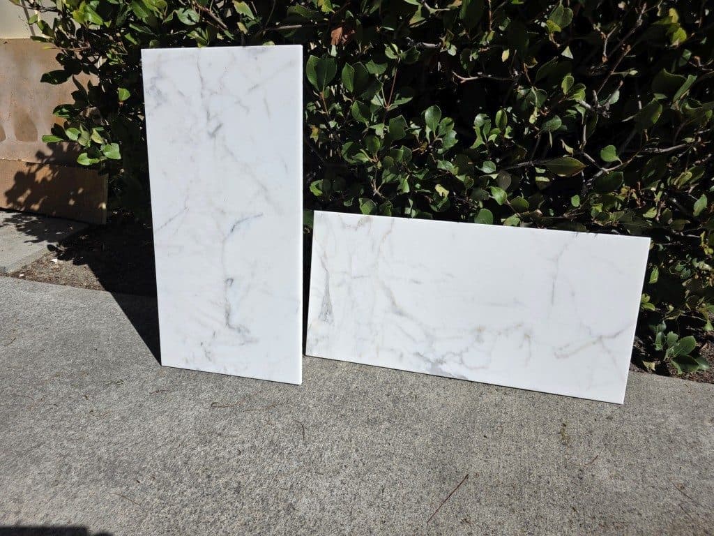 Calcutta gold real marble tiles 12 x 24 size