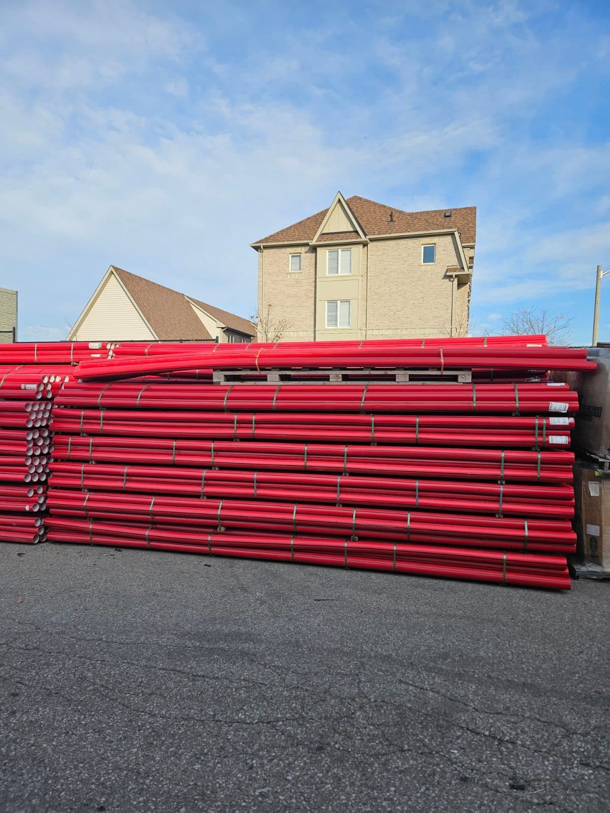 4" Red HDPE Pipe