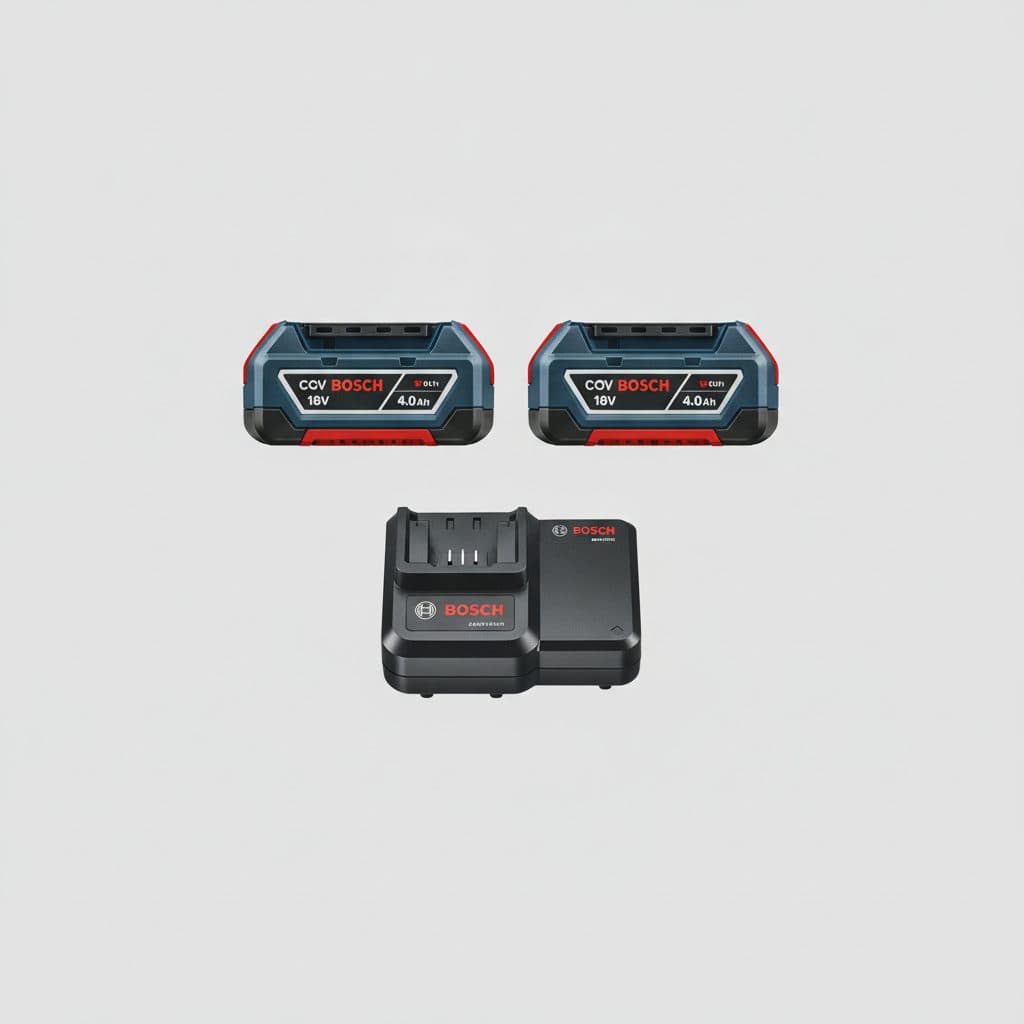 BOSCH 18V STARTER KIT W 2 CORE18V 4AH BATTS 1 CH