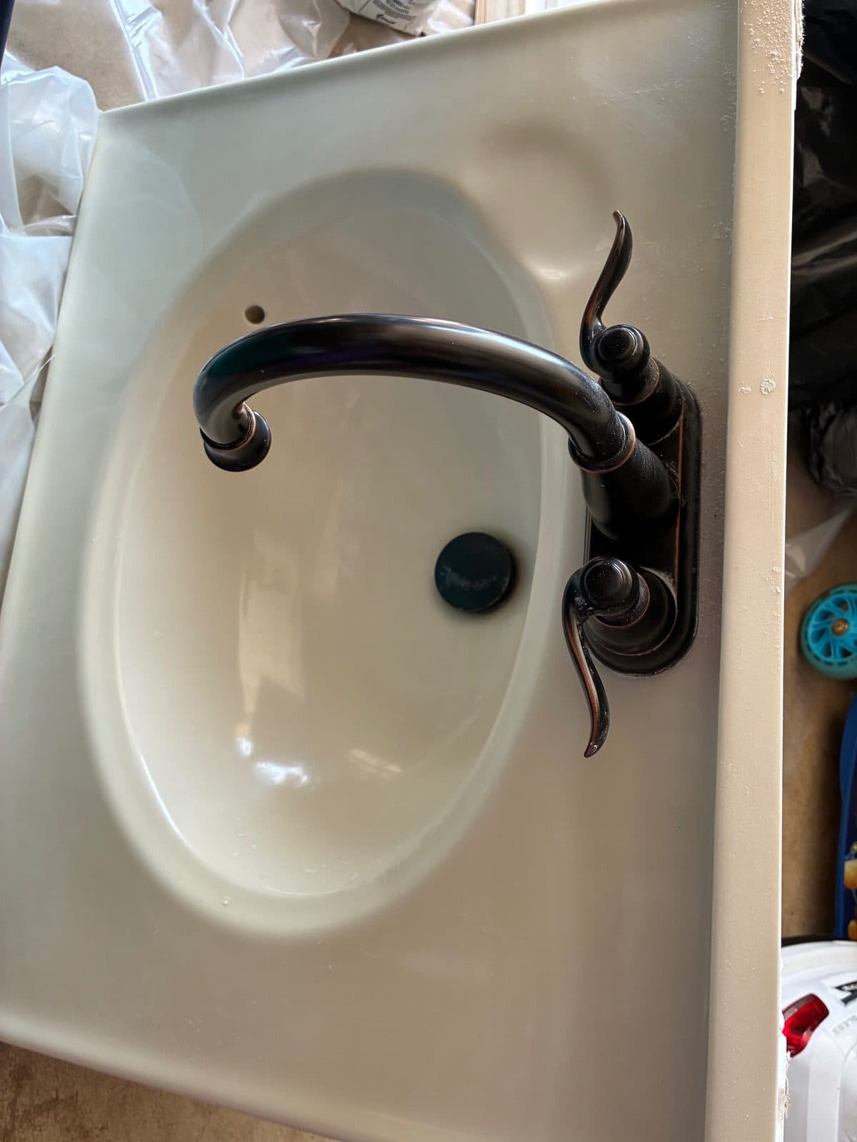 Bathroom vanity top sink