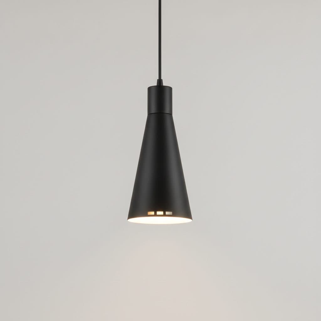 Denali 27-Watt Matte Black Modern 3 CCT Integrated LED Pendant