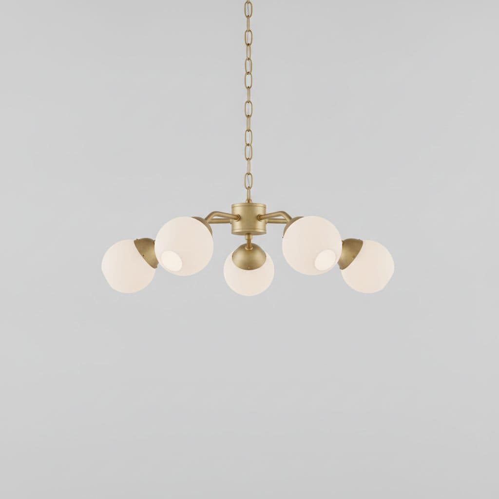 Nombridge Collection 24 in. 4-Light Brushed Gold Chandelier