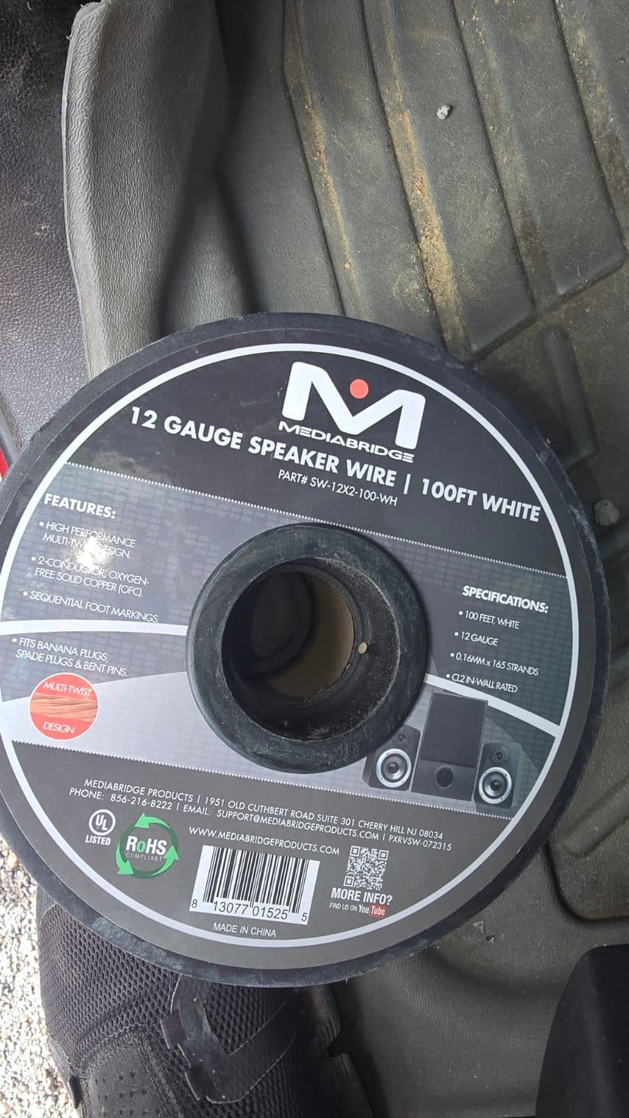 12 gauge speaker wire