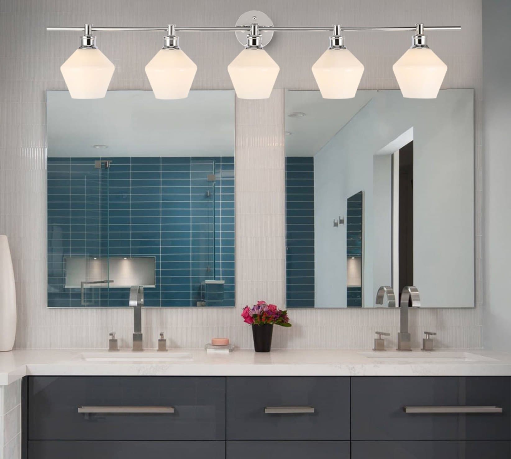 Pottery Barn Tolari Quintuple Sconce - Bathroom Vanity Light