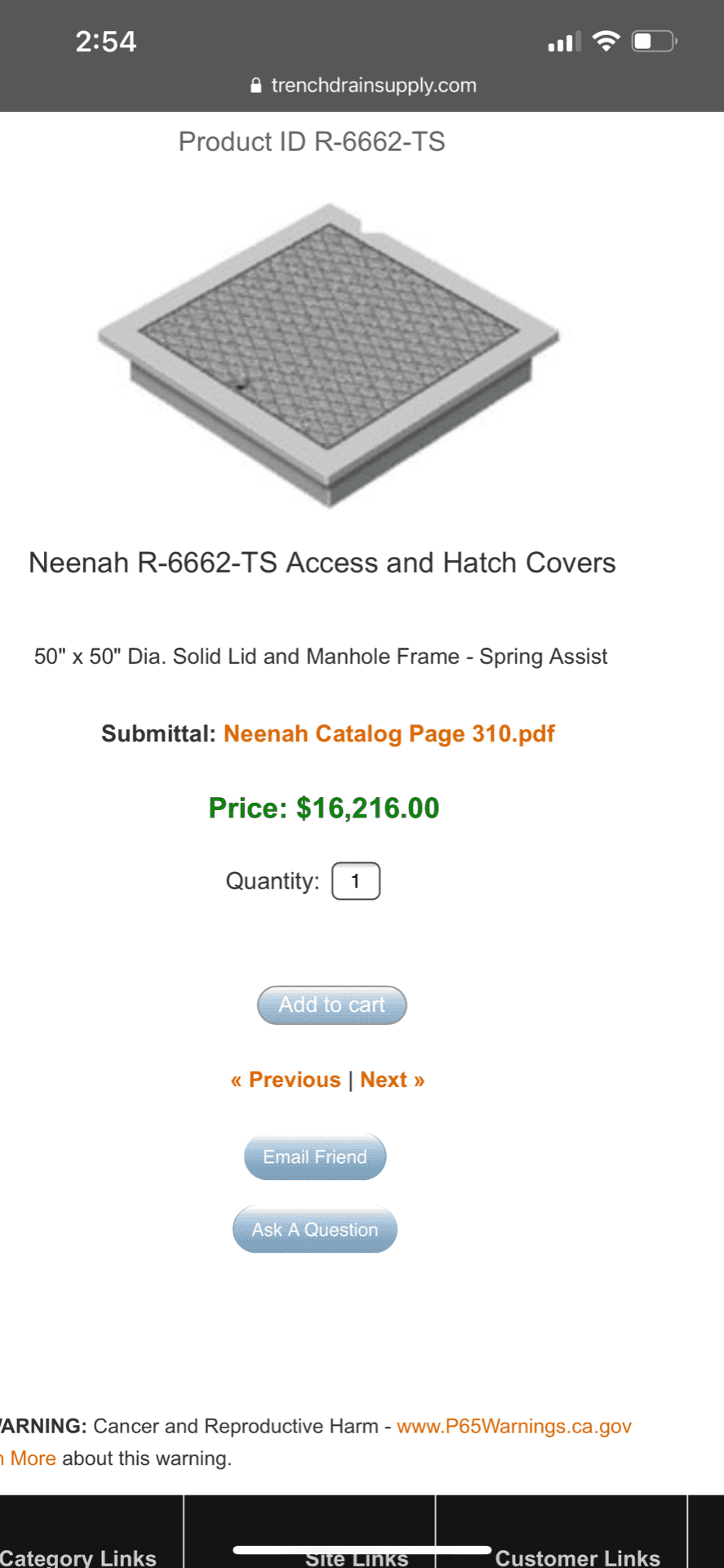 Neenah R-6662-TS Access and Hatch Covers 4