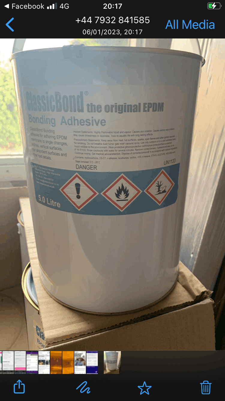 Bonding adhesive 5l tins 2