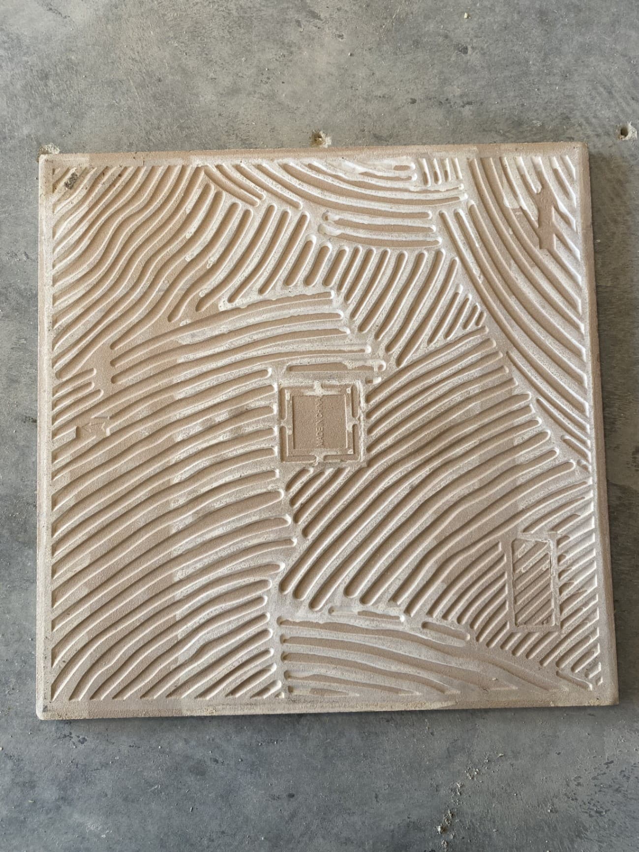 Off white 12/12” flat finish floor tiles 4
