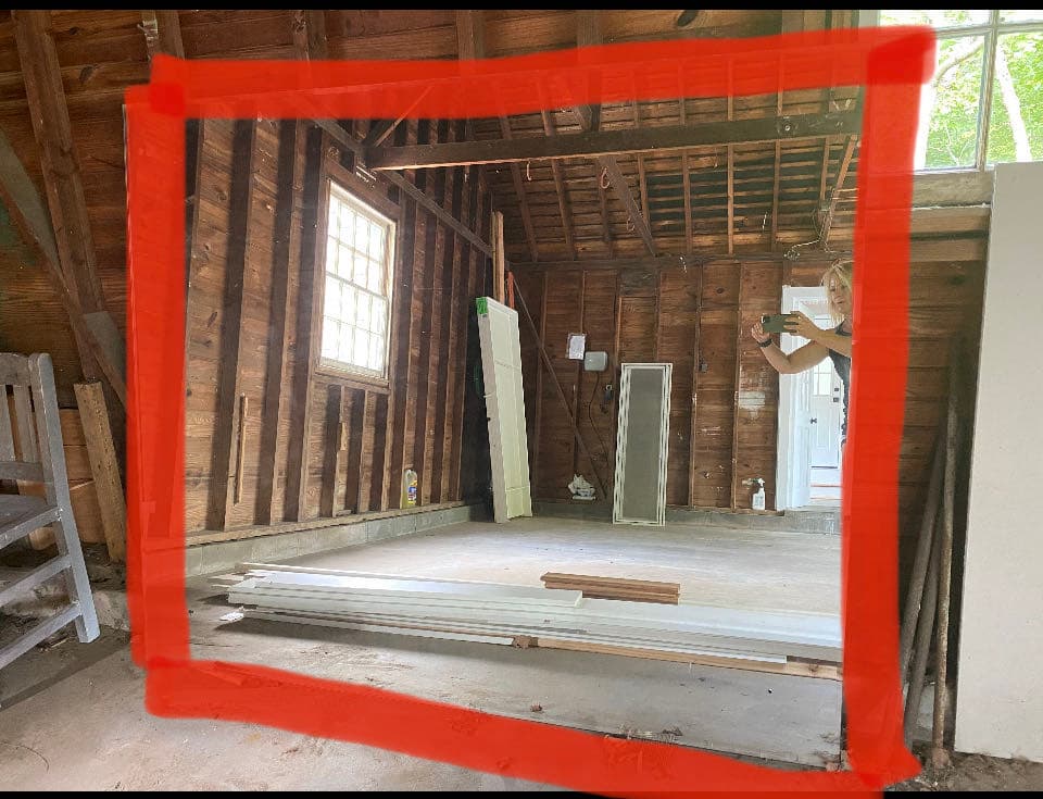 Large wall mirror