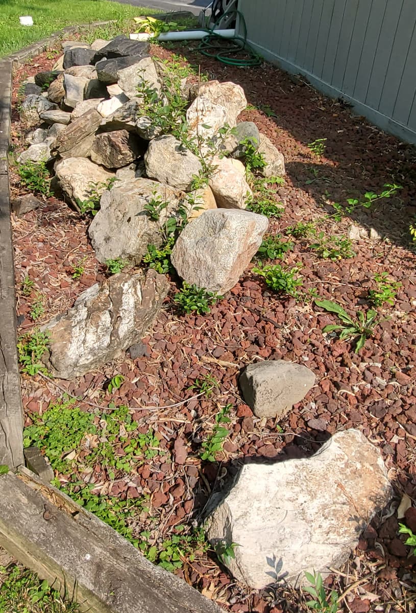 Landscaping decorative rocks and boulders, c. 6 tons total weight 2