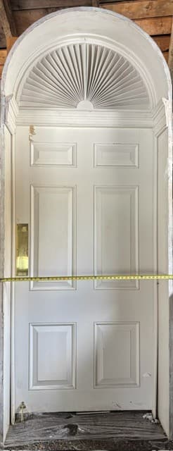 Door in Jamb with Fanned Transom