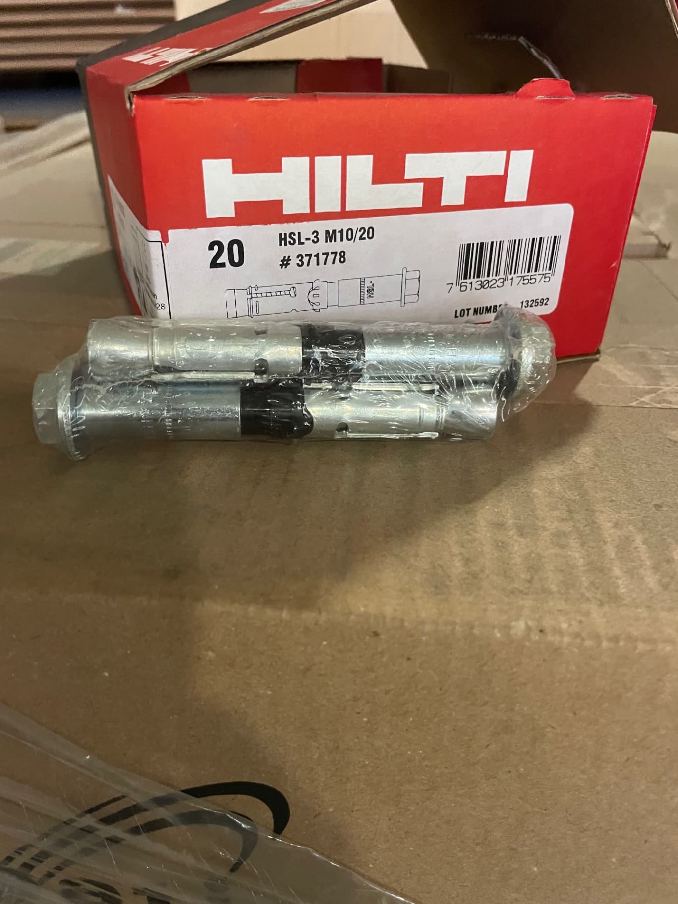 Hilti Concrete Anchors #371778 M10/20