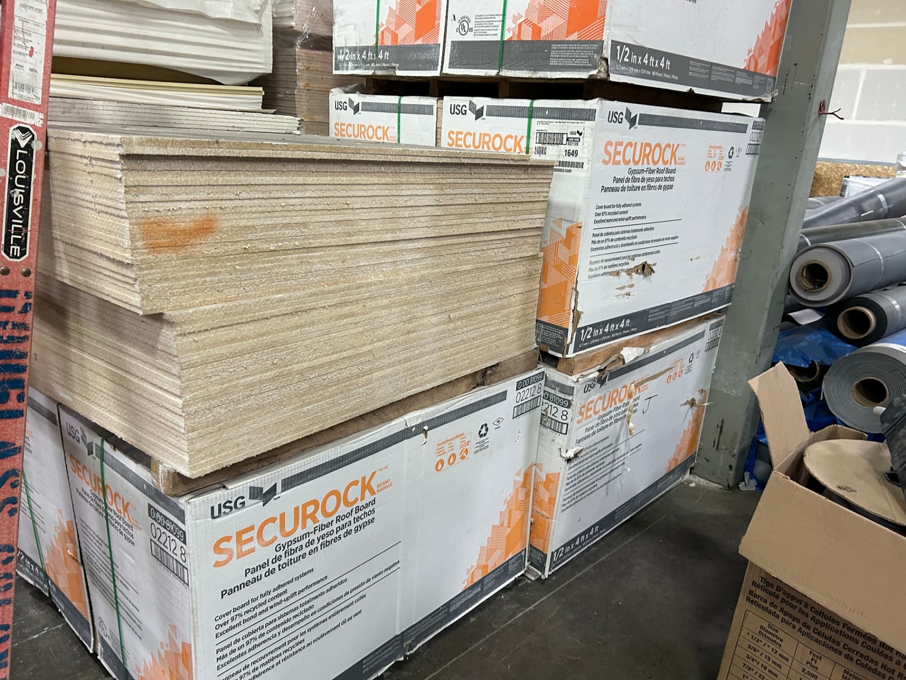 Insulation - USG Securock .5" gypsum-fiber roof board