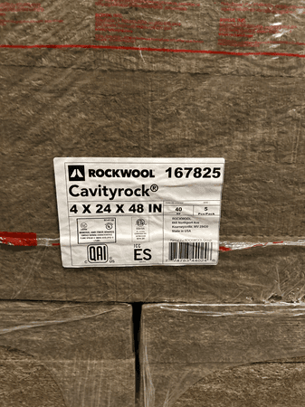 4" Rockwool Cavity Rock Exterior Insulation