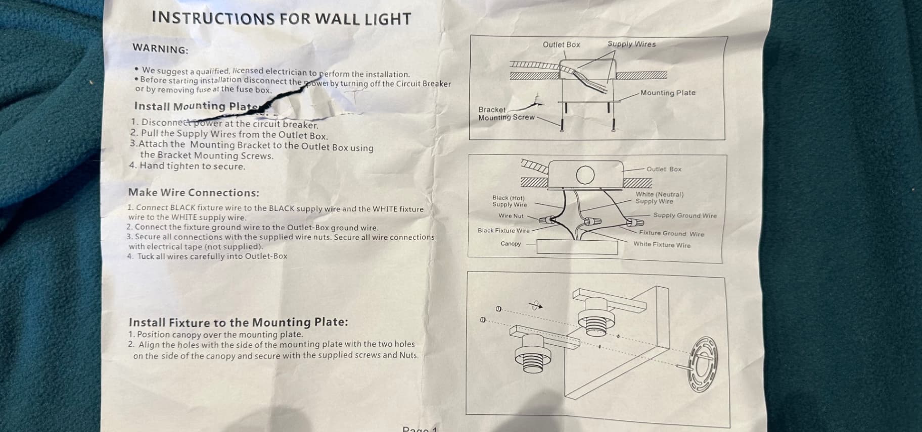 4 Bulb BATHROOM LIGHT FIXTURE 4