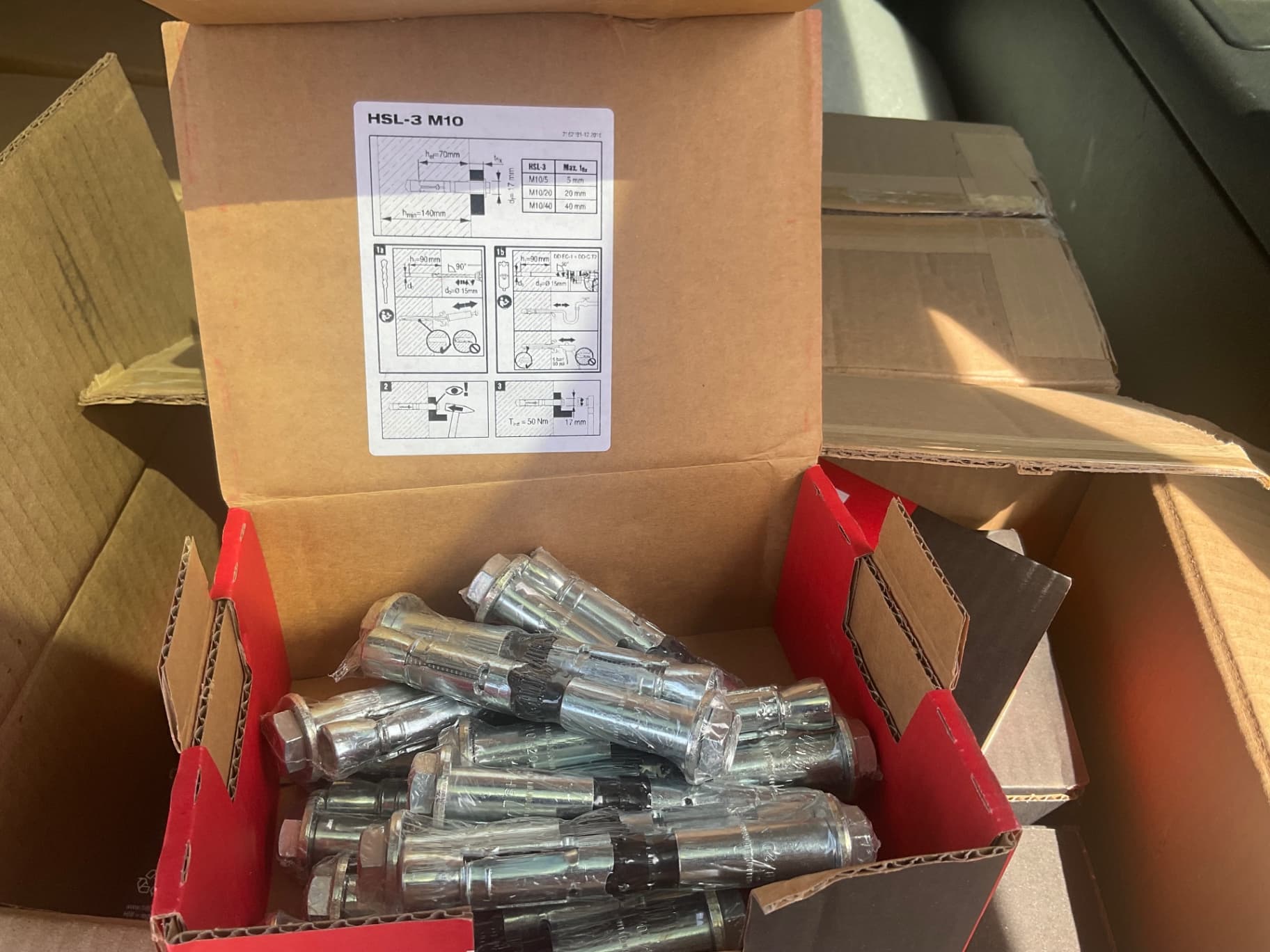 Hilti Concrete Anchors #371778 M10/20 2