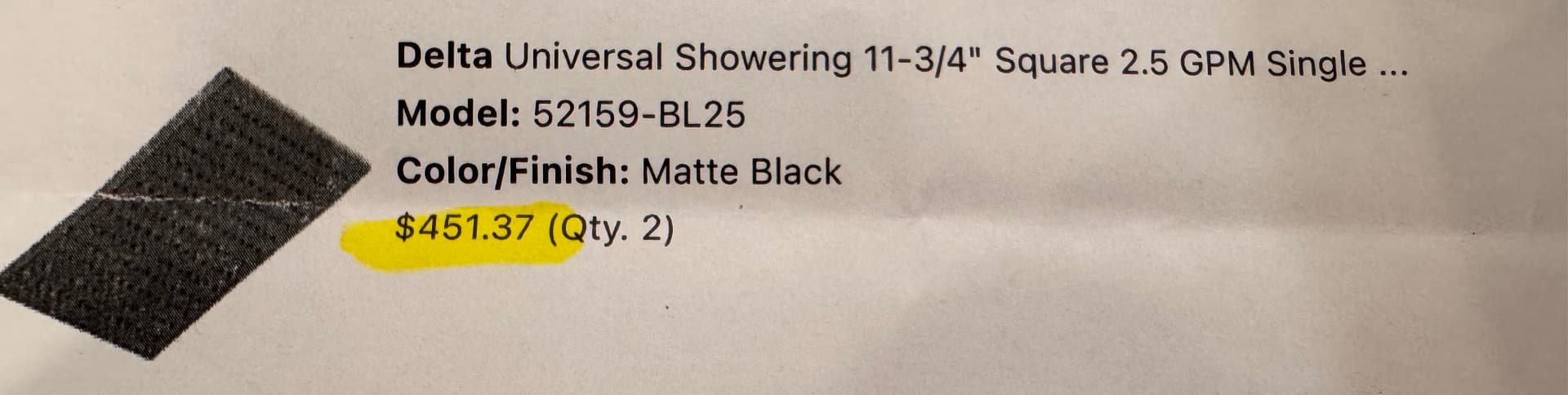 Matte Black Delta Shower Fixtures 3