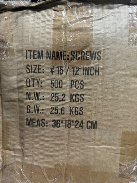 Roofing Screws 12" 2