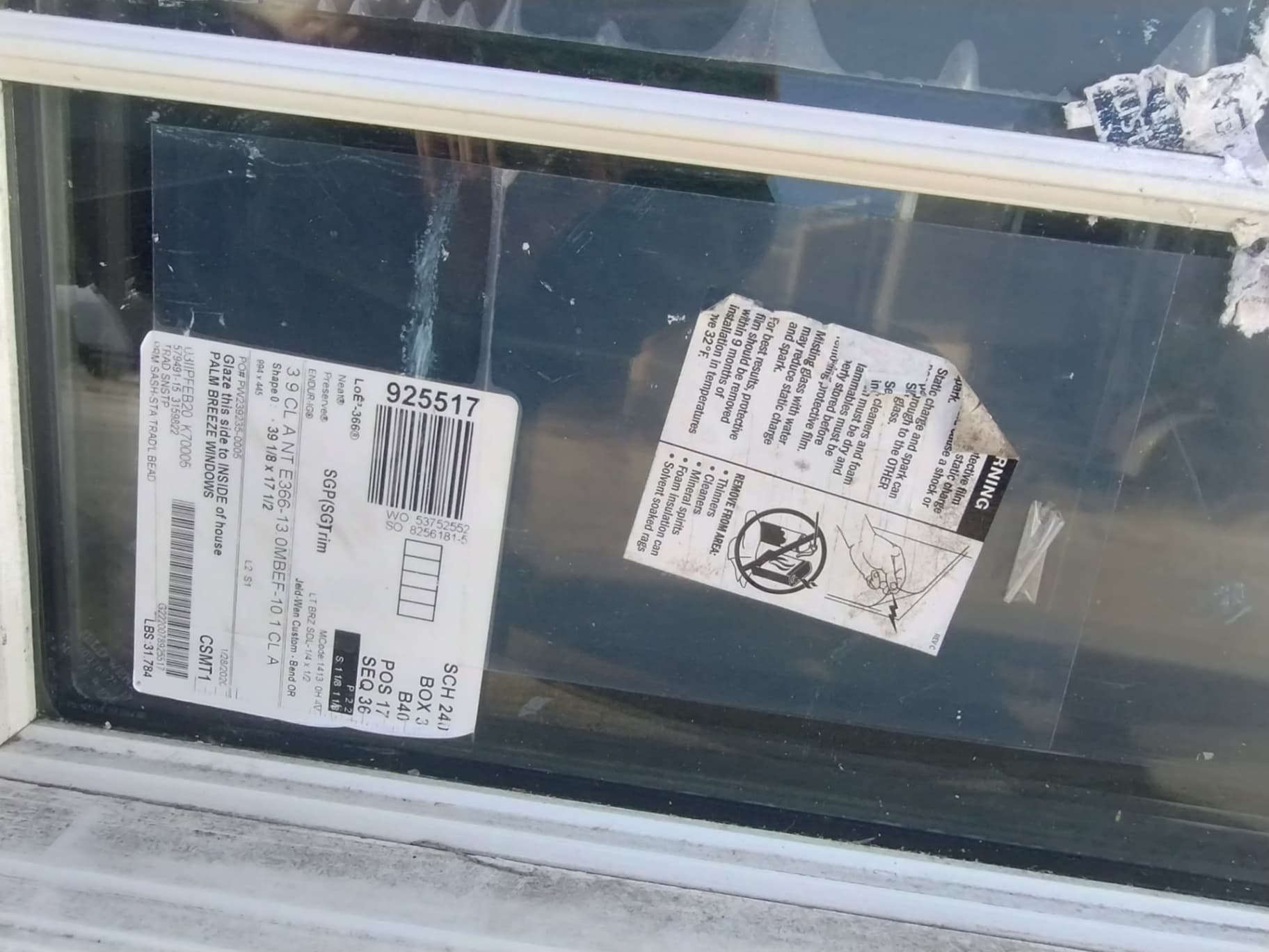 JELD-WEN WINDOW 39 1/8 X 17 1/2