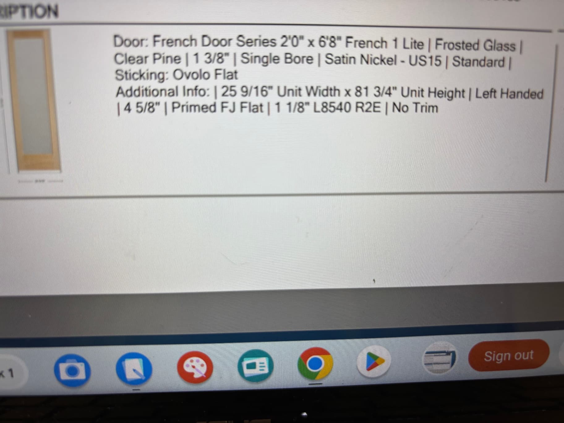 NEW pre-hung door ( NEW handle available too) 2