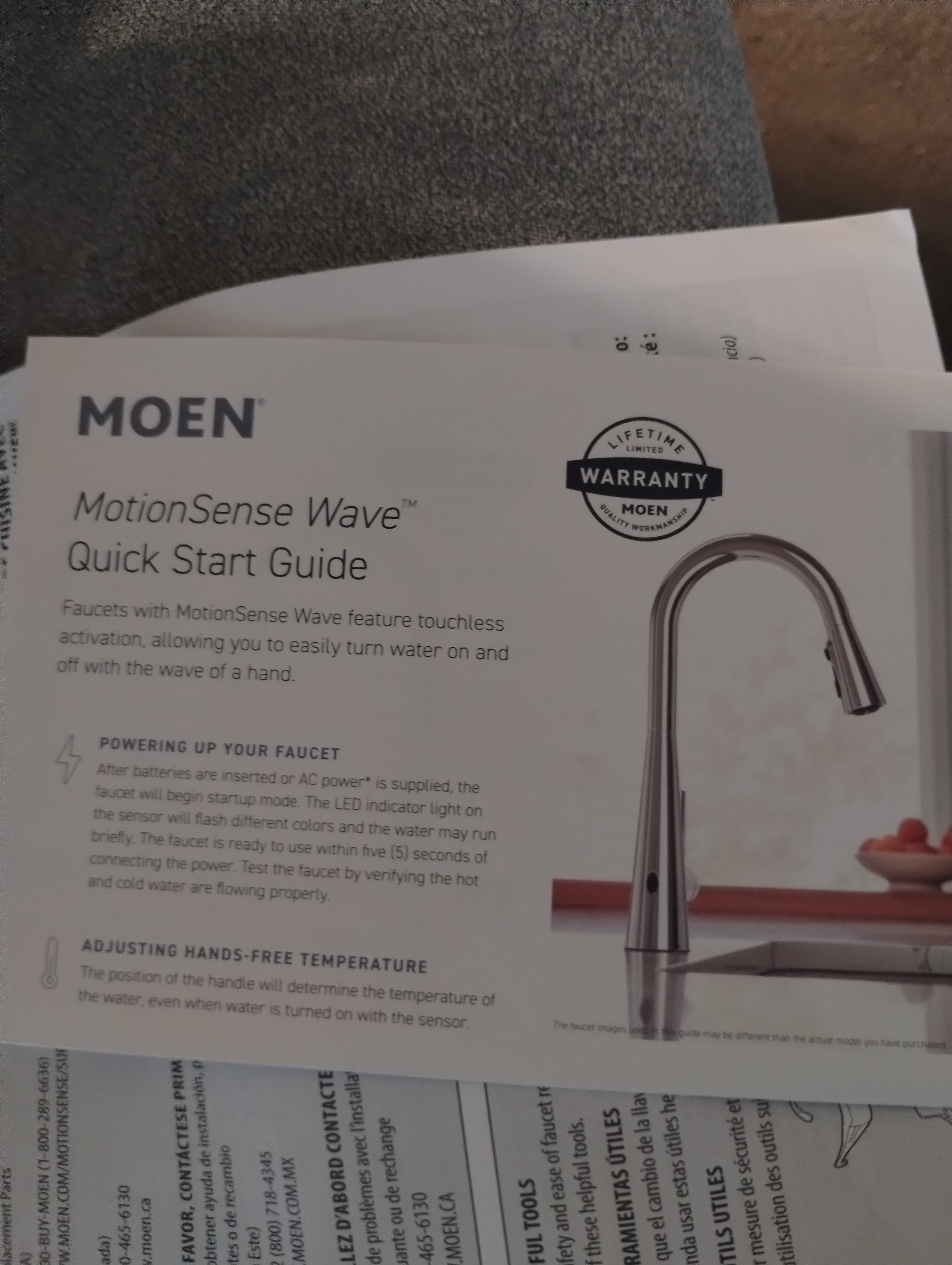 Moen 5923EWC Align Pull Down Touchless Single Handle Kitchen Faucet with Accessories